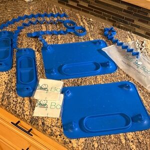 Busy Baby Blue Silicone eating  Mats